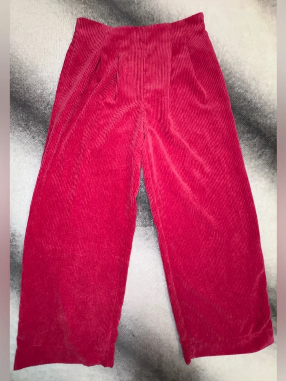 (B5)  NWOT Prologue Pink Corduroy Wide Leg Pants Size 6‎ High Rise Trouser